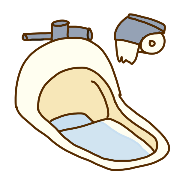 和式のトイレのイラスト かわいいフリー素材が無料のイラストレイン