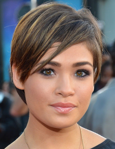 Coupe de cheveux court visage rond