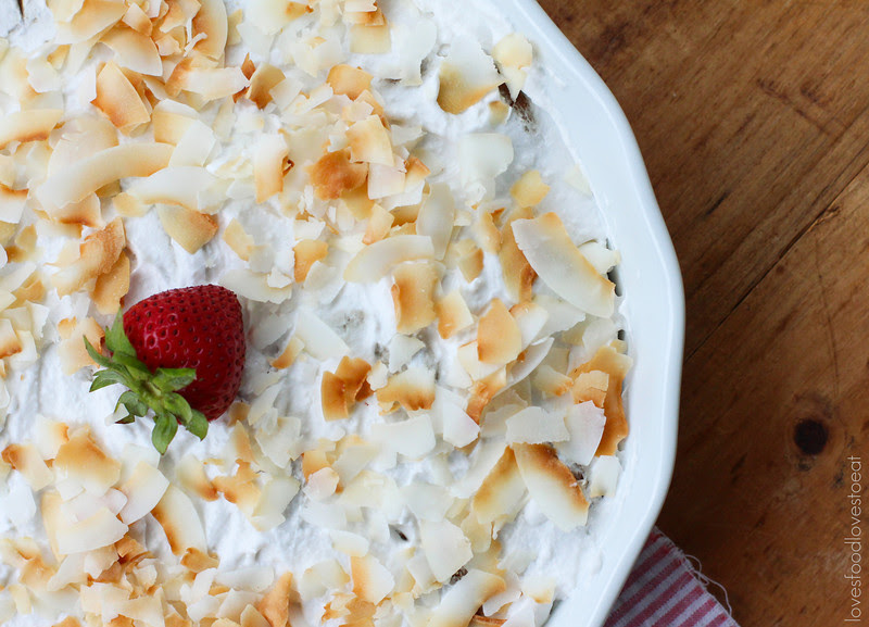 Strawberry Gingersnap Icebox Cake with Whipped Coconut Cream// Loves Food, Loves to Eat