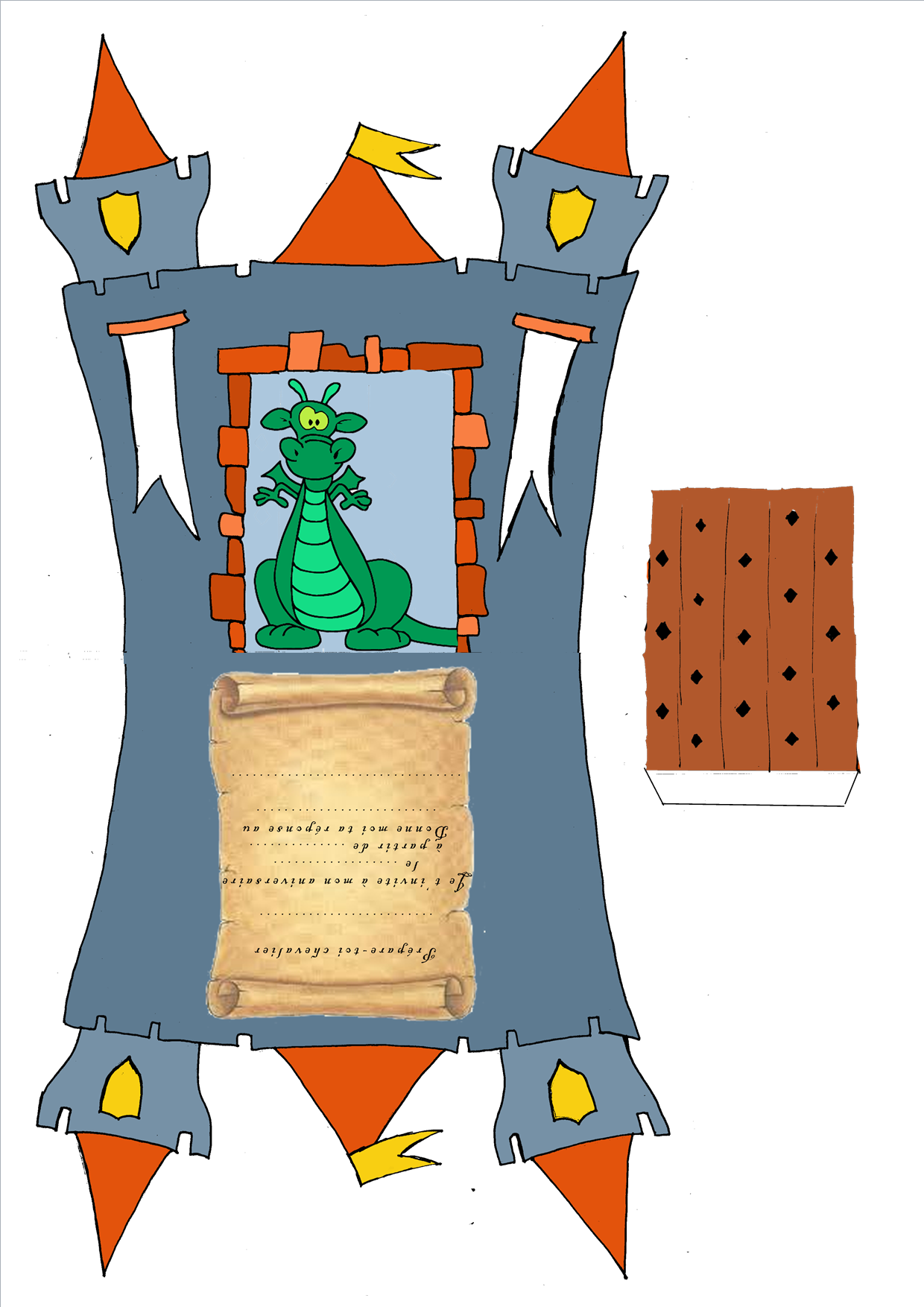 Anniversaire Chevalier Les Invitations Chateau Fort Tuto Patouille Et Traficote