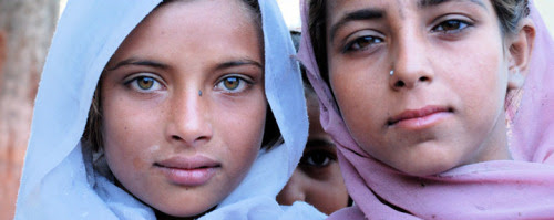 “Beauty is the illumination of your soul” Afghan girls by Leslie Knott.