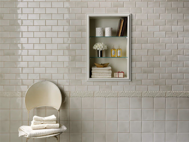 Grazia Melange Wall Tile - Soft Palette and Gentle Shading 