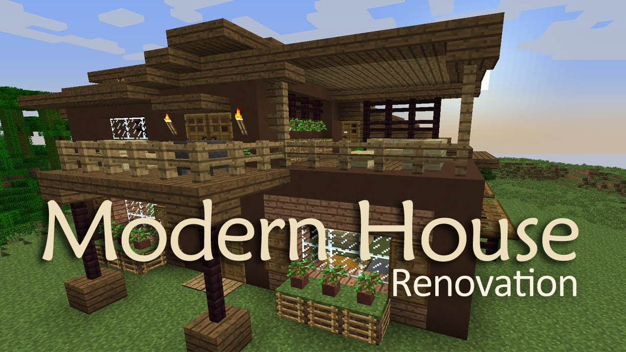 Minecraft: Modern House Design with Interior - YouTube