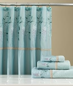 aqua and brown shower curtains | Fresh Furniture