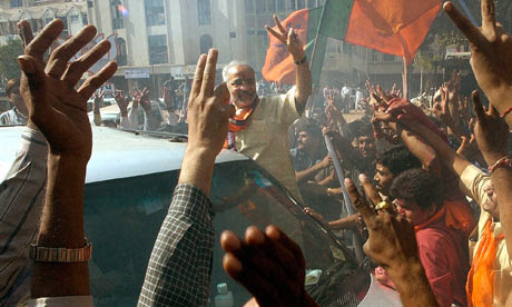 Ahmedabad crowds cheer Narendra Modi