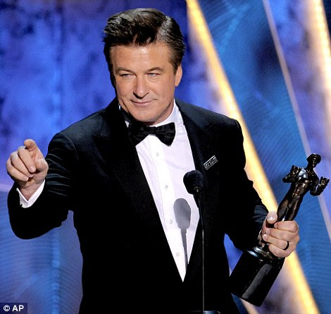Supporting men: Alec Baldwin won for his work on 30 Rock, while Christopher Plummer received his first SAG for The Beginners