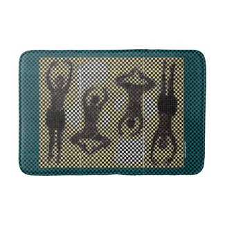 Graphic Dancers Bathroom Mat