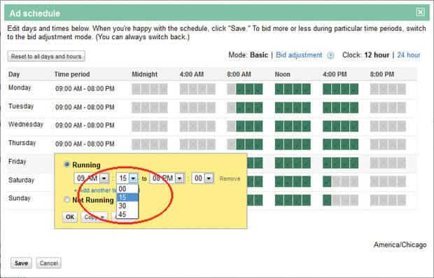 Adwords Scheduler in Action