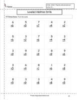 Free Math Worksheets and Printouts
