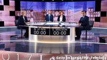 Frankreich Wahl TV-Debatte - Marine Le Pen & Emmanuel Macron