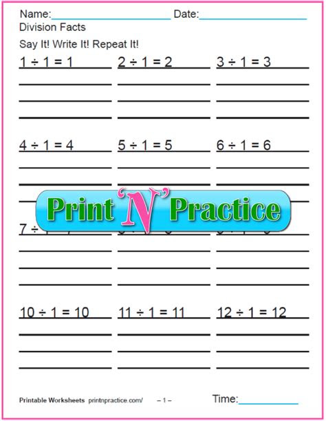  50 third grade division worksheets customize and print