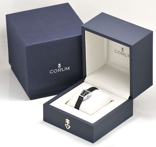 Originalfoto DAMENUHR CORUM TRAPEZ DIAMANT-GEHÄUSE