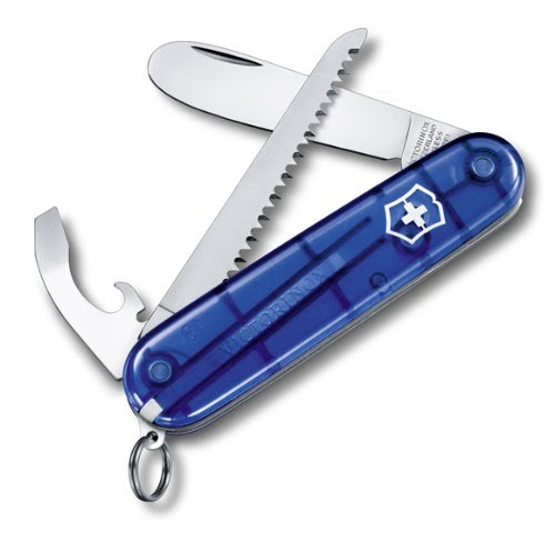 MY FIRST Victorinox 0.2373.T2, Couteau de poche pour enfants, bleu