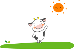 うし 牛のイラスト 無料イラスト フリー素材