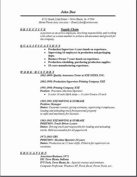 Supply Chain Resume, Occupational:examples,samples Free 
