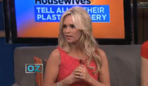 Tamra Barney reveals on the Dr. Oz show that she had cervical cancer