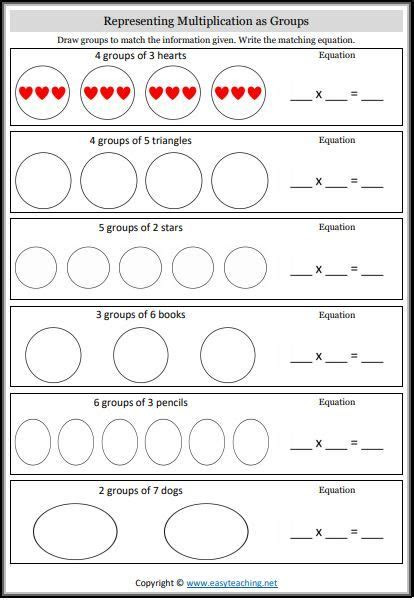  beginner multiplication worksheets an introduction easyteachingnet
