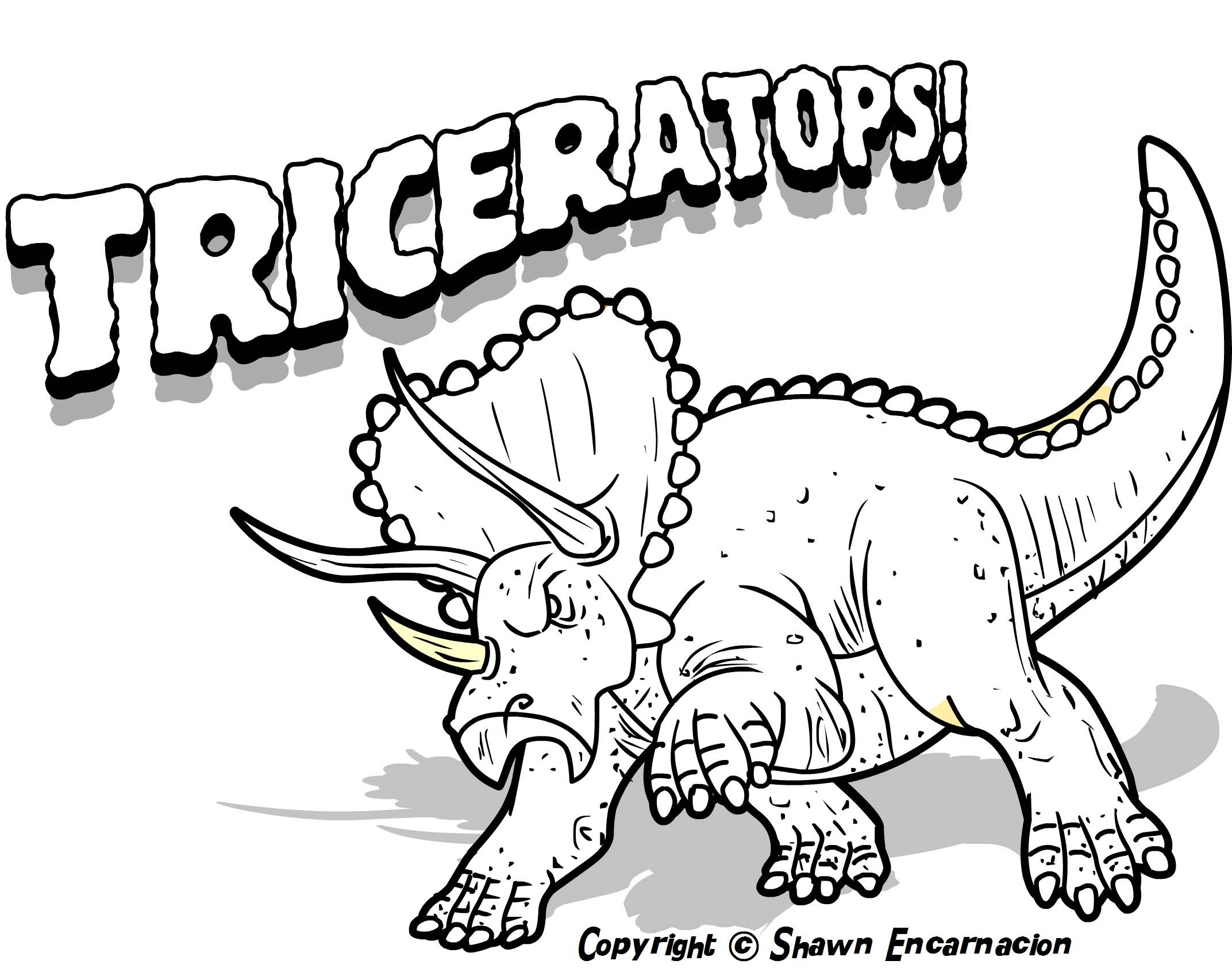 Download Dinosaur coloring pages to download and print for free