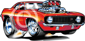 1969 Chevrolet Camaro Cartoon