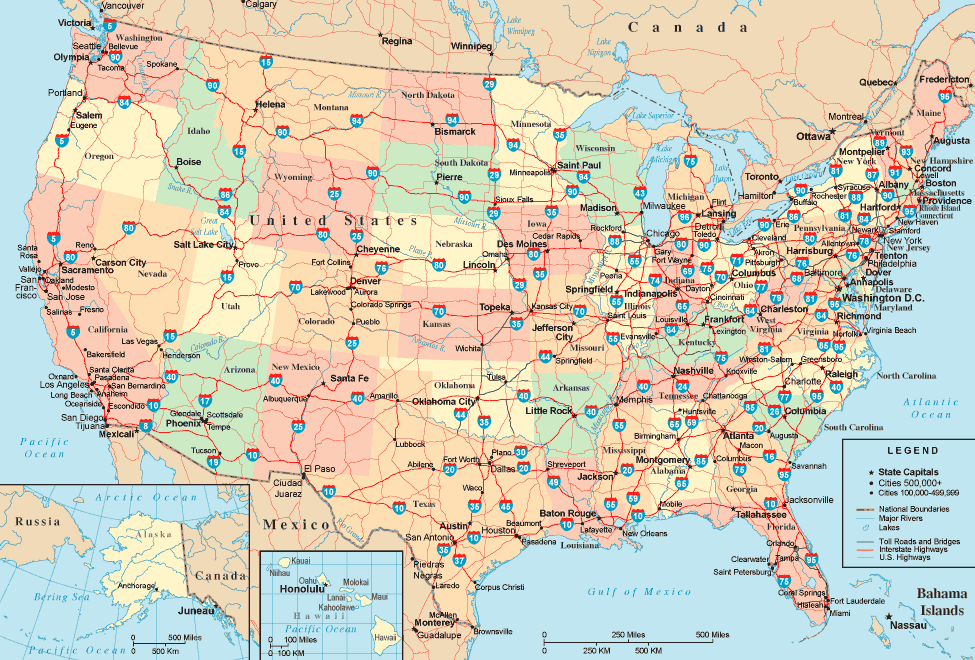 life in the us freeway and highway names and numbers
