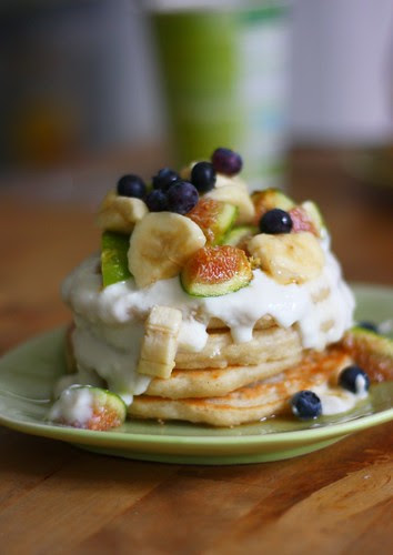kokospancakes mit obst