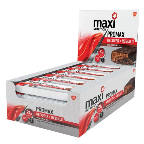 MaxiNutrition Promax Recover and Rebuild Bars - Chocolate, 60 g, Box of 12