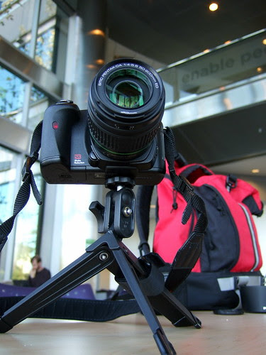 Pentax K100D on ultrapod 2