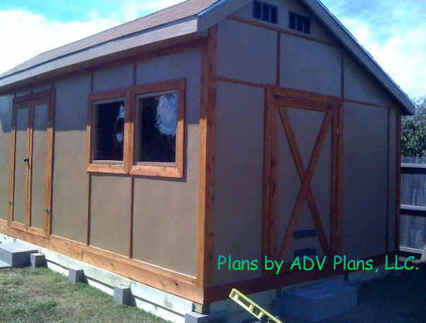 12 X 20 Storage Shed Plans