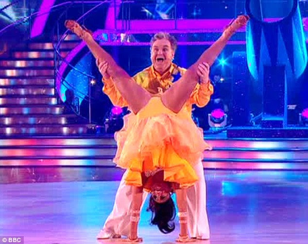 Dancing to their own beat: Bruno said that Russel's routine had nothing to do with the jive, but he loved it anyway