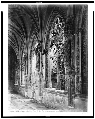 Monasterio de San Juan de los Reyes (claustro) en el siglo XIX. Fotografía de Jean Laurent. The Library of Congress of the United States of America