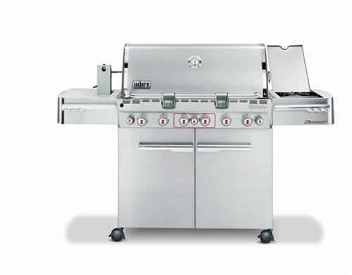Weber 2780301 Summit S-670 Propane Tuck-Away Rotisserie Grill, Stainless Steel