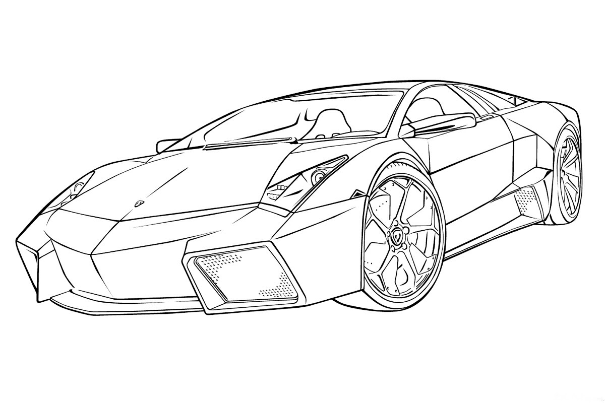 Araba Resmi Boyama Lamborghini