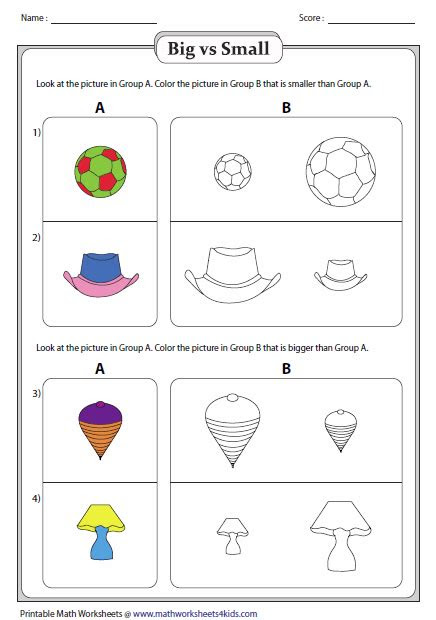 As of june 2014, florida law states that children can enter kindergarten if they have their fifth birthday either on or before september 1 of that year. big and small worksheets