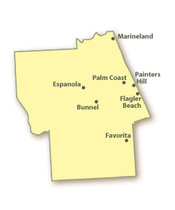 Flagler County Florida Map