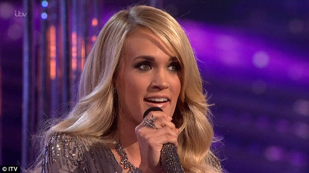  No favourites: After her performance, she declined to tell host Caroline Flack who her favourites were, saying: 'I have a couple that are a little more favourites than the others, but they're here and they're giving it their all'