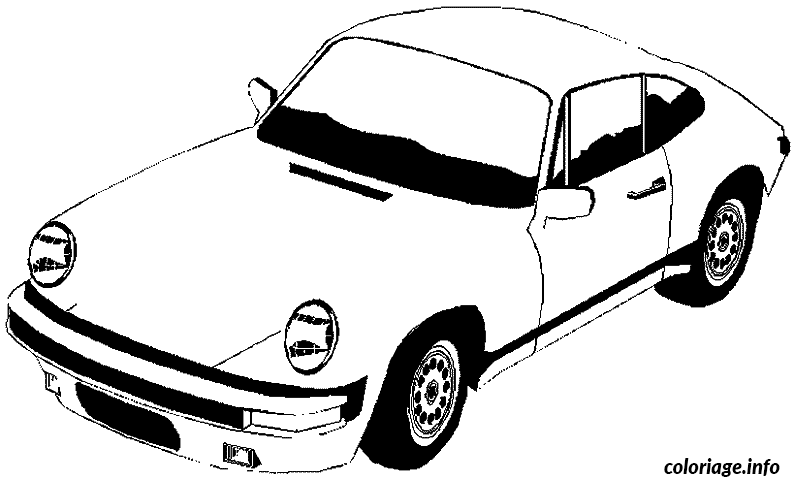 Coloriage Ancienne Porsche Jecoloriecom