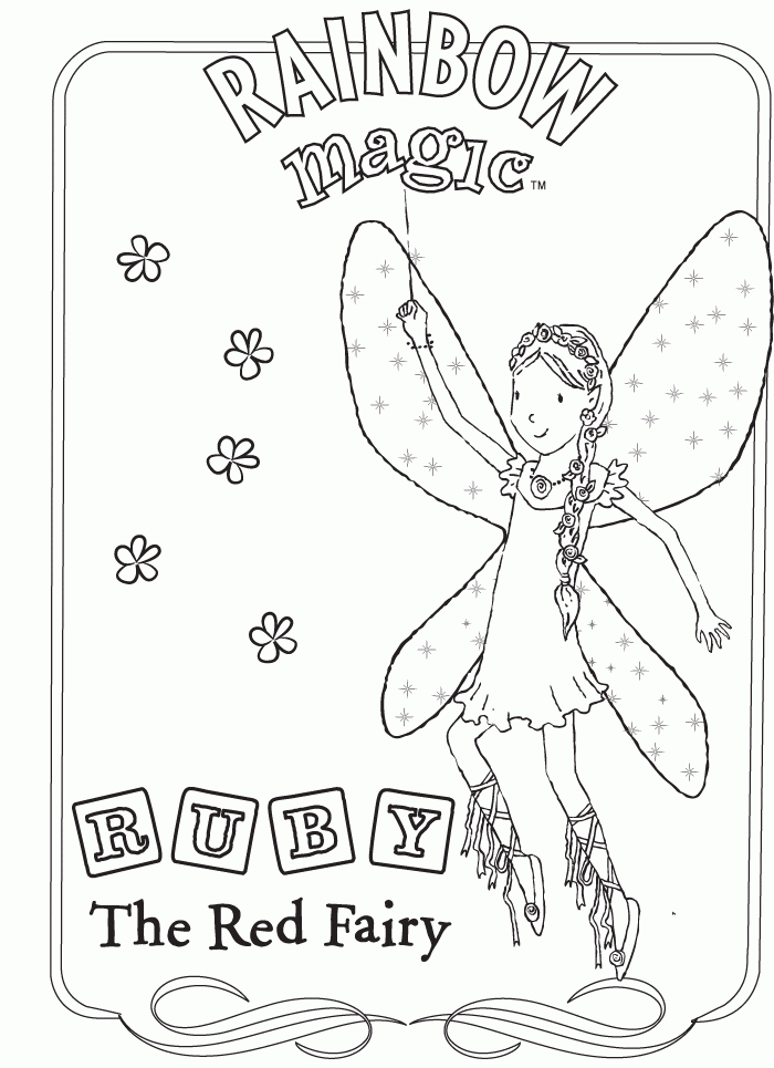 Rainbow magic coloring pages to download and print for free