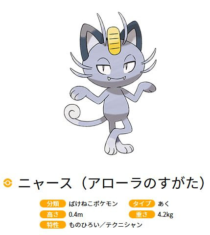 アローラの姿のニャースとガラガラの特性 ポケモンサンムーン ポケモン剣盾 ソードシールド 攻略 最新情報 Pokemon Times