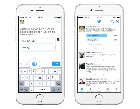 Twitter polling feature