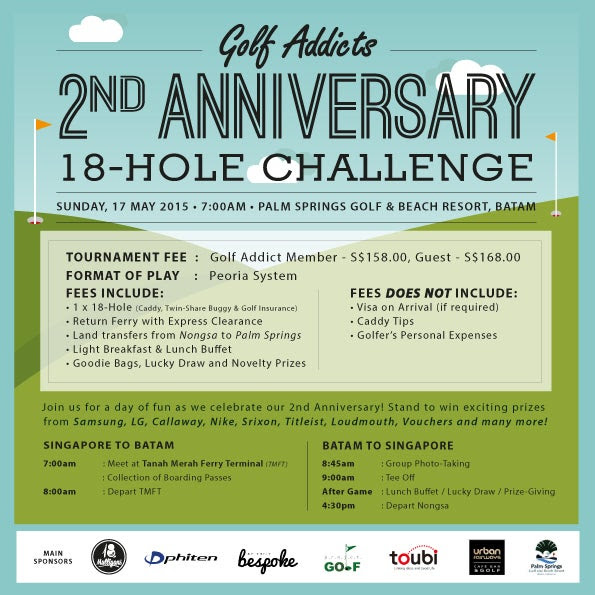 http://www.meetup.com/Golf-Addicts/events/221615804/