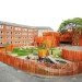 COBE, Forfatterhuset Kindergarten, Dan Stubbergaard, kindergarten, copenhagen, danish architecture, daycare center, green roof, roof garden, vertical bricks, brick, lamellae,