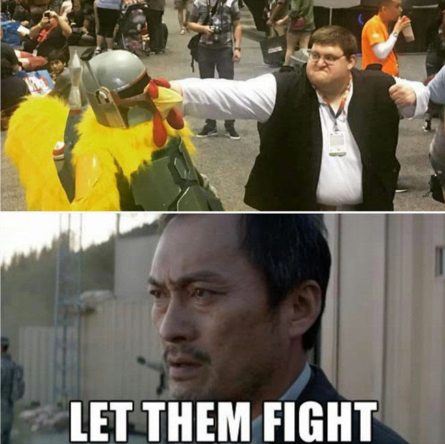 My money is on the chicken...