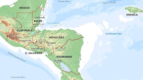 Geographical Map Of Central America