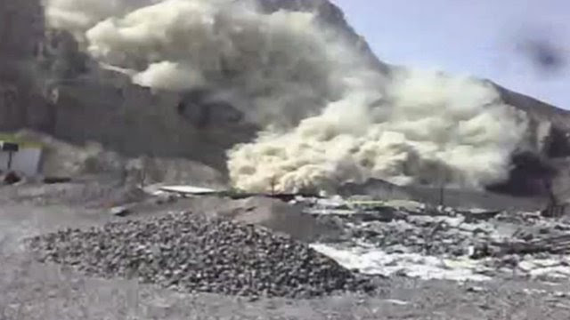 The scene in south east Iran