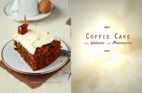 Coffee cake wih mascarpone
