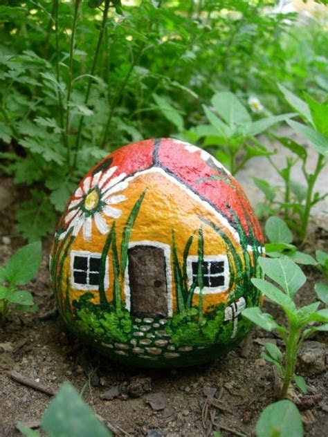 rock painting diy  home design garden architecture
