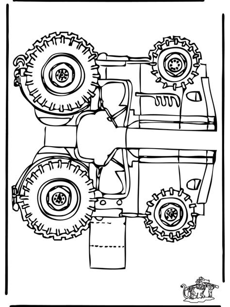 papercraft tractor cut