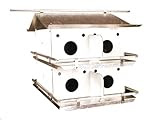 Birds Choice Original 2-Floor-8 Room Purple Martin House with Round Holes