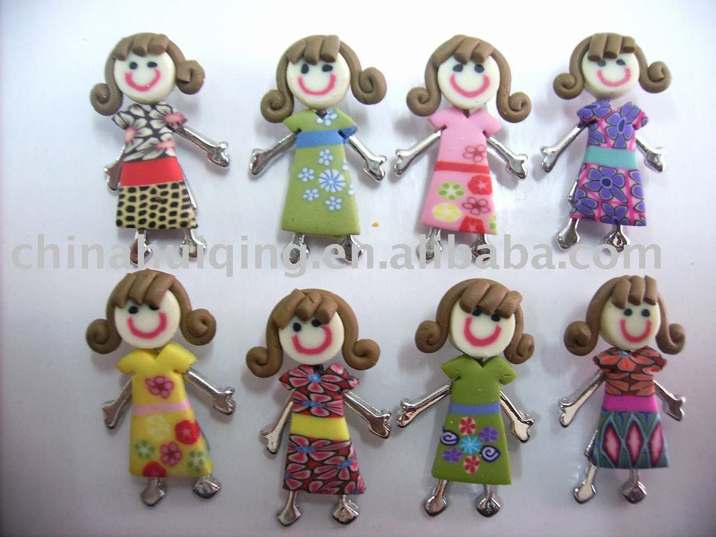 polymer clay cupcake charms