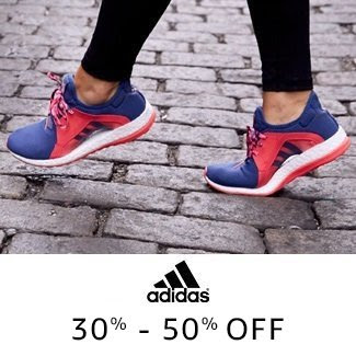 Adidas: 30% - 50% off